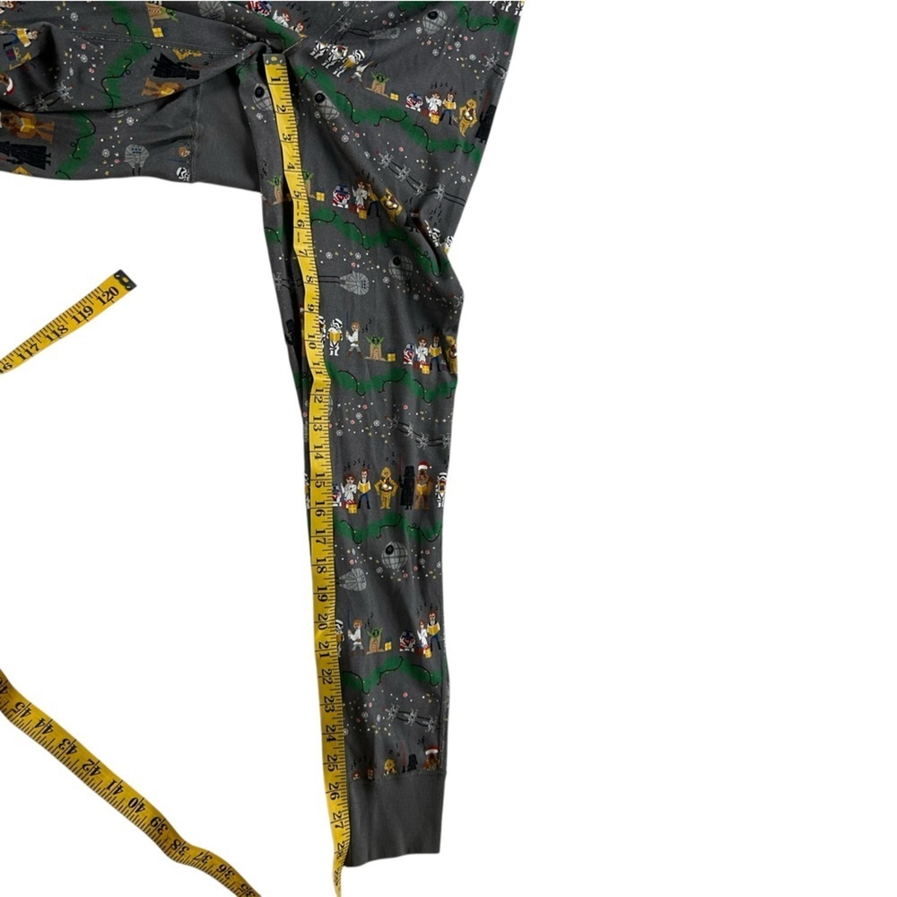 Hanna Andersson Star Wars Leia Christmas PJ Set Adult Grey Top Bottom Pajamas S - Picture 12 of 16